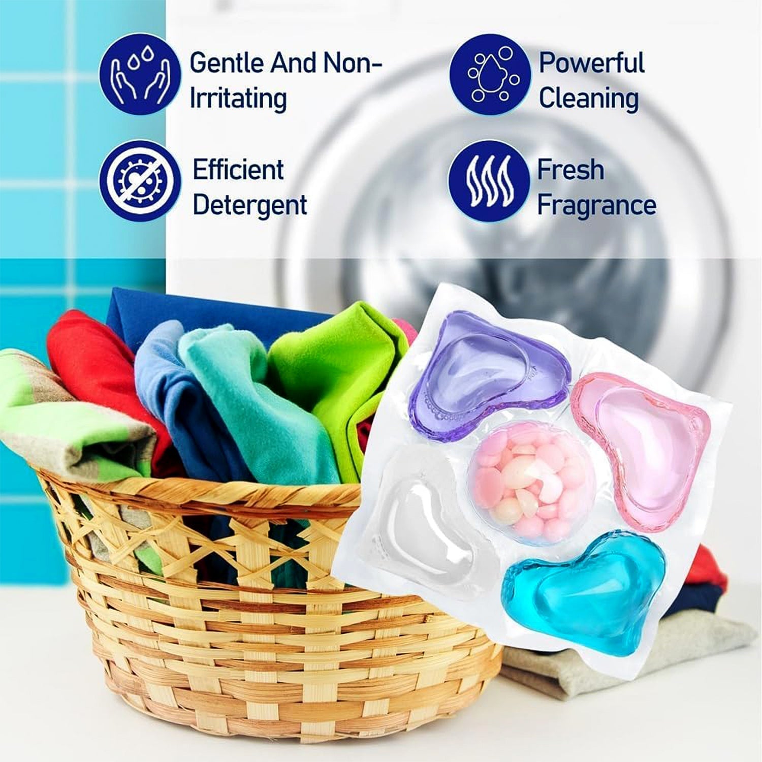Premium Multi-Action Laundry Detergent Pods – 10 Piece (Set) Premium Multi-Action Laundry Detergent Pods – 10 Piece (Set)